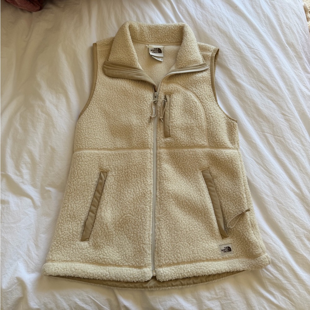 The North Face Sherpa Cream Vest